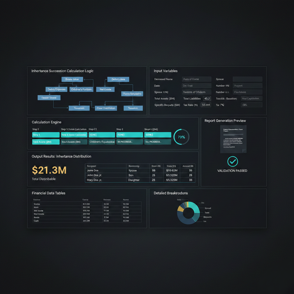Financial calculation engine